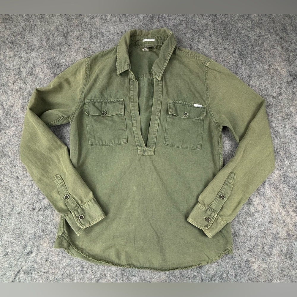 Mother | Frenchie Slipover | Military Green | Women’s Size XS - Picture 2 of 9